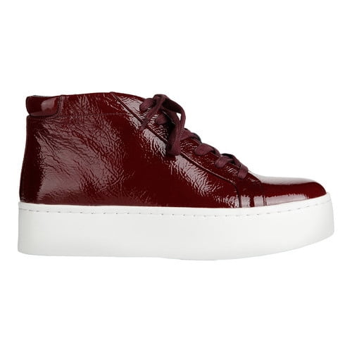 Kenneth Cole New York Womens Janette High Top Lace Up Platform Sneaker Patent Fashion